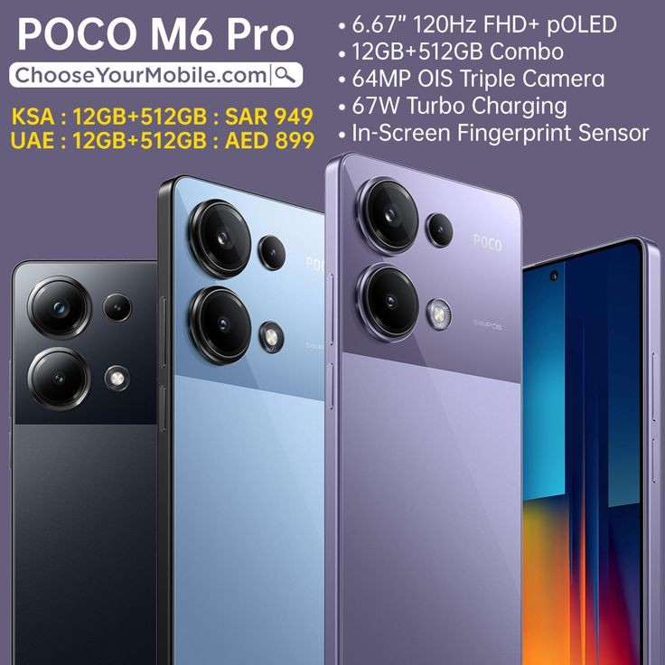 POCO M6 PRO 4G 12gb/512Gb  (NOVO)