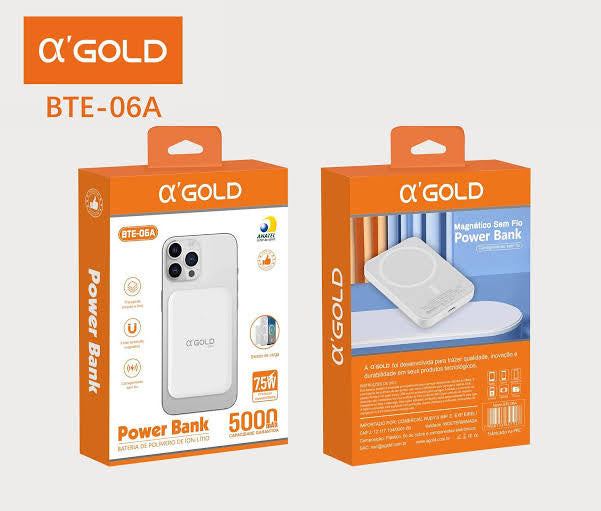 Power Bank magnética A’gold 5.000mah BTE-06A